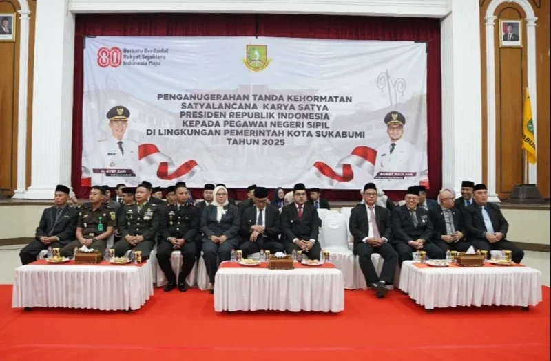 Sebanyak 228 PNS Kota Sukabumi Terima Penghargaan Satyalancana Karya Satya