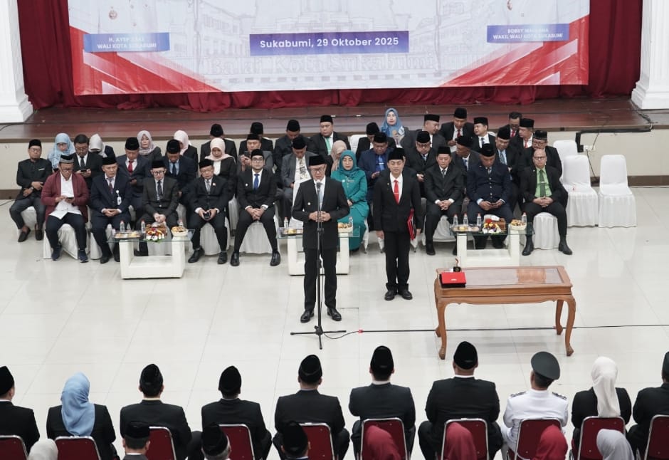Lantik Ratusan Pejabat, Beginilah Dua Pesan Penting Wali Kota Sukabumi