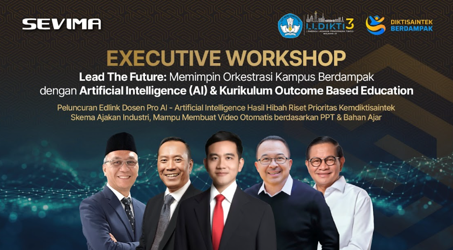 Bersama Wakil Presiden Republik Indonesia dan Para Pakar, SEVIMA Luncurkan Solusi Administrasi Kampus Berbasis AI