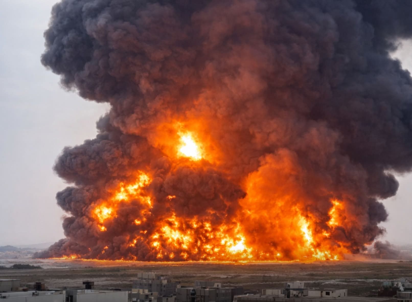 Fasilitas Pengolahan Minyak Arab Saudi Luluhlantak Dihantam Rudal Balistik Iran