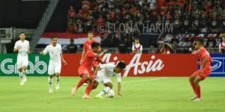 Timnas Indonesia Kalah 0-1 dari Singapura di Laga Perdana Piala AFF 2018