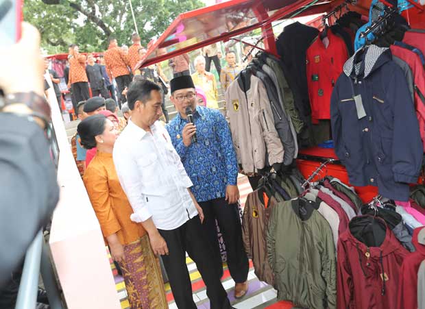 Joko Widodo saat di Teras Cihampelas beberapa waktu lalu. (foto:Humas Setda Kota Bandung/galamedianews.com)