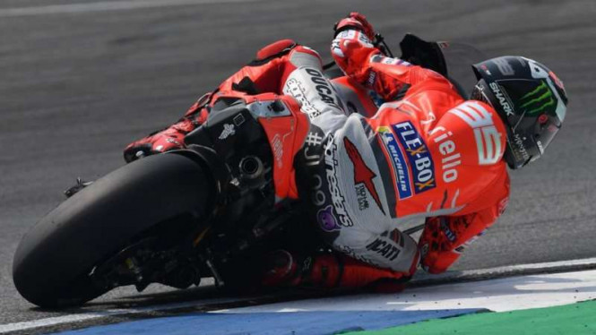 Pembalap Ducati Jorge Lorenzo (Foto:Photo :
Twitter/@lorenzo99)