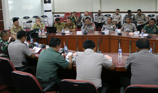 Rapat koordinasi pengamanan Pilkades Serentak di Subang,yang akan berlangsung 5 Desember 2018 lusa(Foto:galamedia)