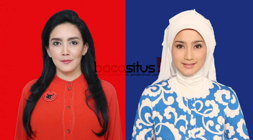 Rieke Diah Pitaloka dan Desi Ratnasari dua diantara sekian artis yang lolos ke senayan (Foto: baca situs dot com)