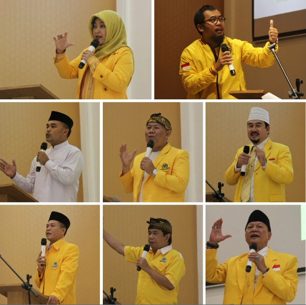 Ini wajah-wajah bakal calon Bupati dan Wakil Bupati Kabupaten bandung dari Partai Golkar (Foto: Muhammad Zein/dara.co.id)