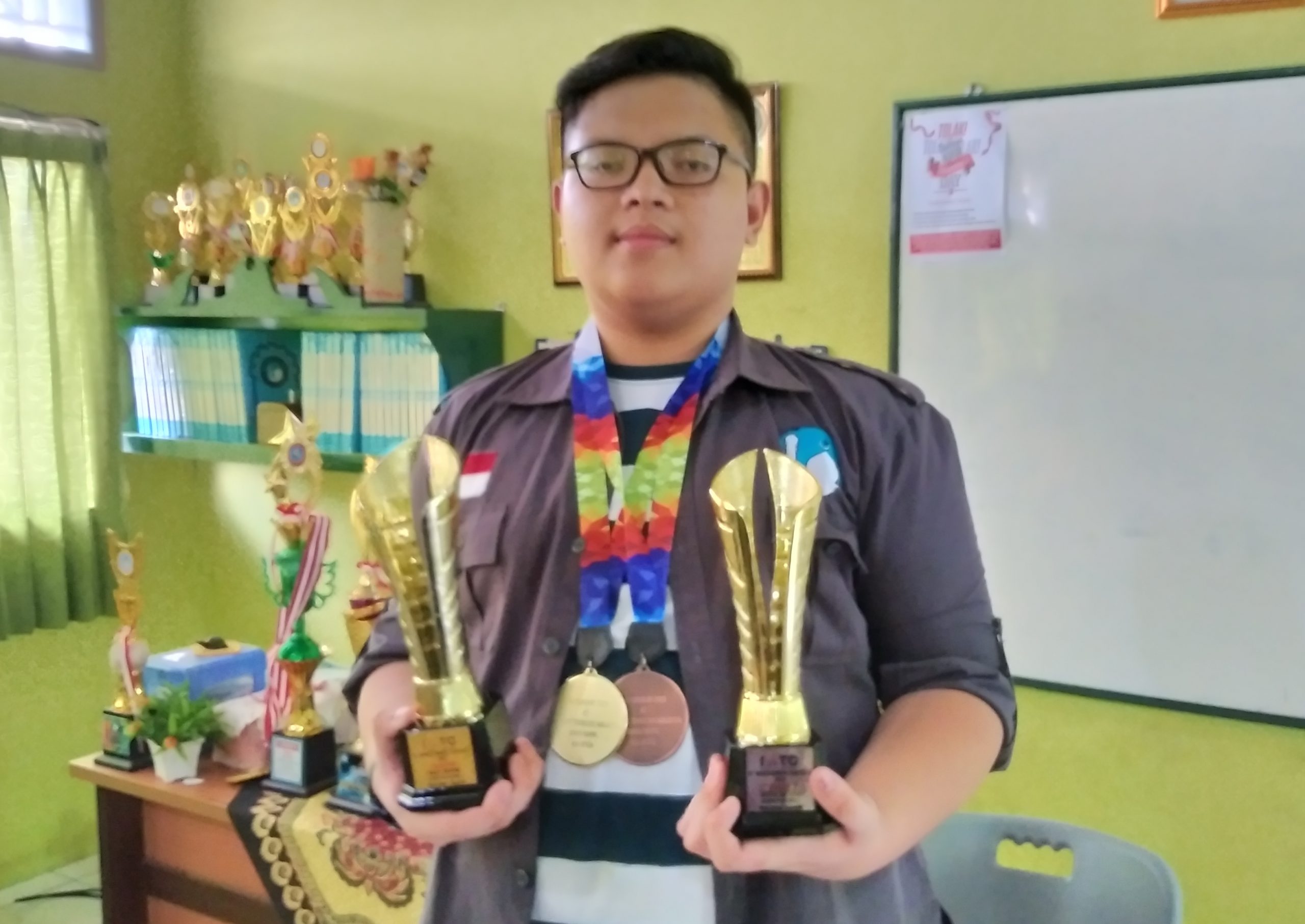 Siswa berprestasi asal Kabupaten Cianjur, Moch. Afzal Mulkan Djunaedi. Foto: Purwanda/dara.co.id