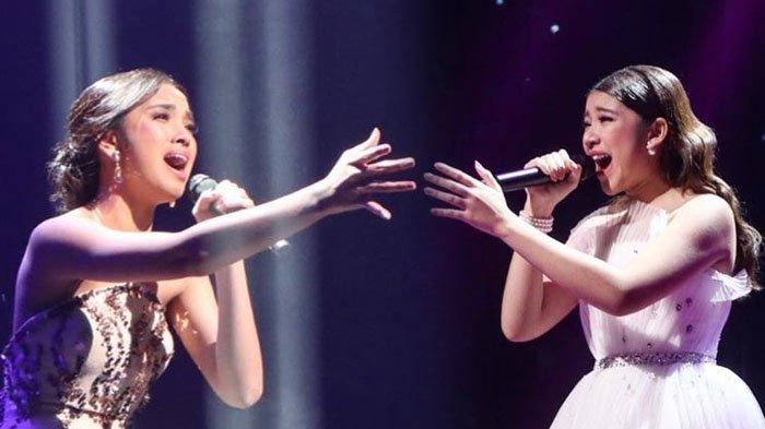 Lyodra dan Tiara di Final Indonesia Idol 2020/ Foto Tribun Jabar