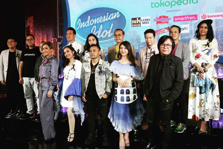 Dua finalis dan juri Indonesia Idol 2020, saat jumpa pres, belum lama ini (foto fokusindonesia.com) 