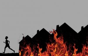 Diduga karena Tungku Api Lupa Dimatikan, Enam Rumah di Pasirjambu Ludes Terbakar