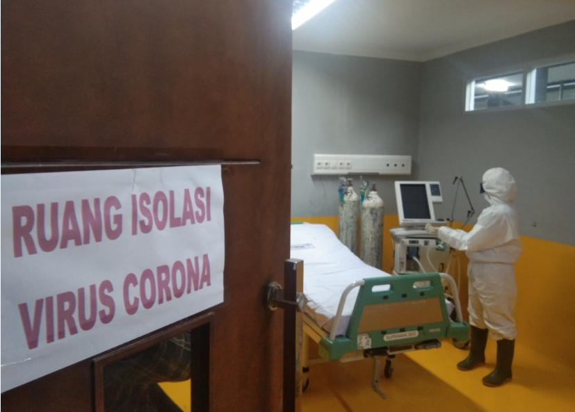 Ruang isolasi corona RSUD dr Slamet Garut
