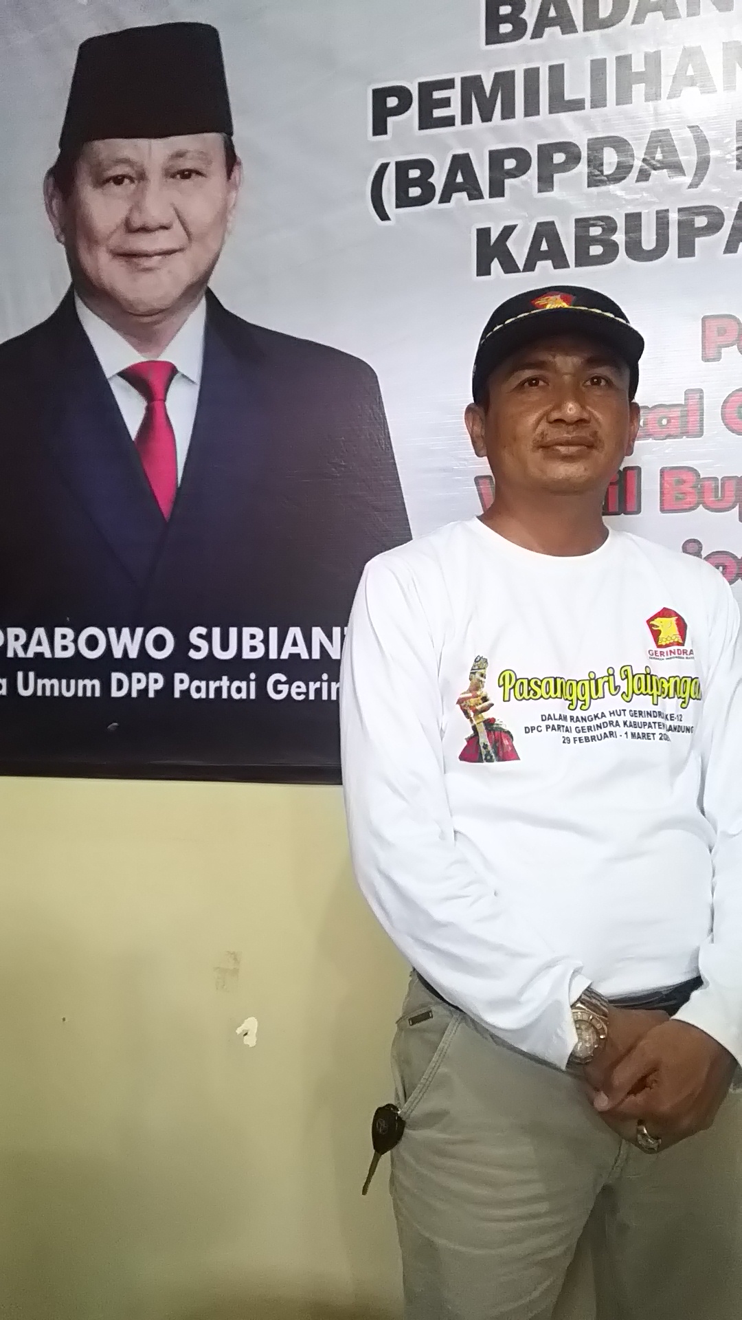 H. Atep Rustiana, Ketua Penjaringan DPC Gerindra Kabupaten Bandung). Foto : Agus Fatah/dara.co.id