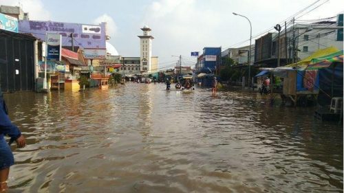 Banjir di kawasan Kecamatan Danyeuhkolot, Kabupaten Bandung, Jawa Barat,  beberapa waktu yang lalu. (Foto : dok/dara.co.id)