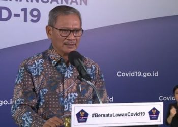 Juru Bicara Pemerintah untuk Penanganan Covid-19 Achmad Yurianto. (Youtube BNPB Indonesia)