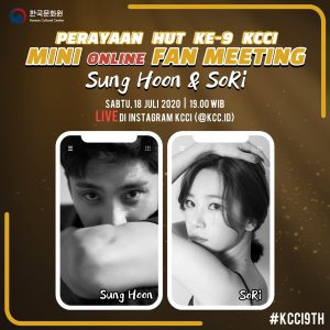 Sung Hoon dan SoRi (Foto : Rilis KCCI)
