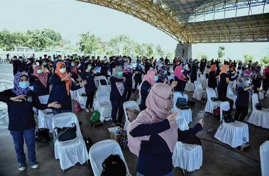 Ilustrasi penerapan protokol kesehatan (Foto: Humas Pemkab Bandung)