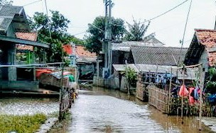 Ilustrasi banjir (Foto: Deny Suhendar/dara.co.id)