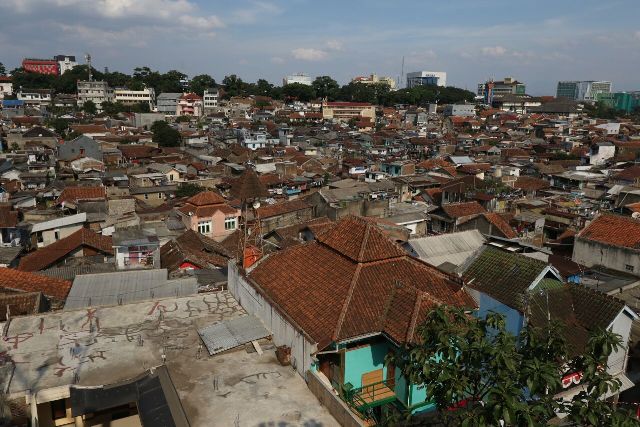 Ilustrasi kawasan padat penduduk di Kota bandung (Foto: Ayobandung.com)