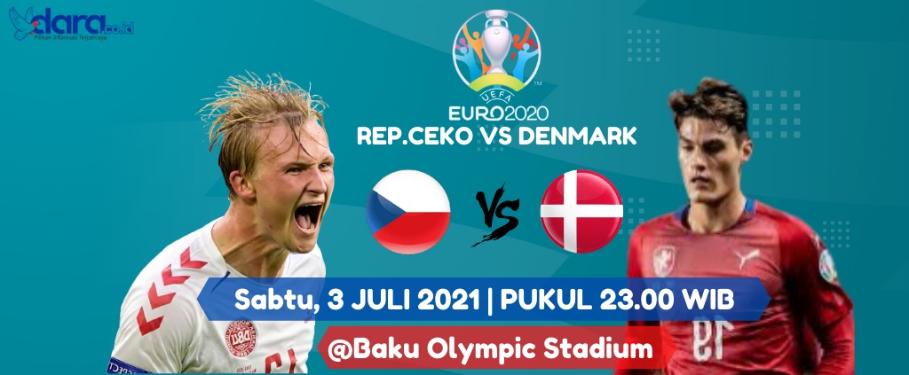 Republik Ceko Vs Denmark (Desain : dara.co.id).
