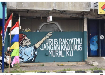 Mural yang dibuat sekelompok seniman street art Kabupaten Karawang bertebaran di sejumlah titik (Foto: tangkapanlayar Infojawabarat)