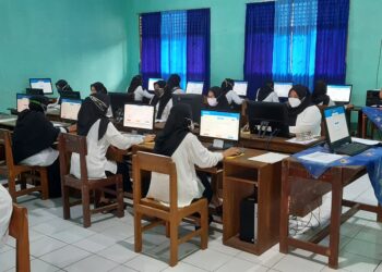 Pelaksanaan ujian P3K di SMKN 1 Kota Banjar (Foto: Bayu/dara.co.id)