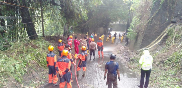 Personel BPBD KBB selalu siaga tangani bencana (Foto: Dok BPBD KBB)
