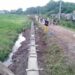 Tembok penahan tanah di desa Pampangan (Foto: Istimewa)