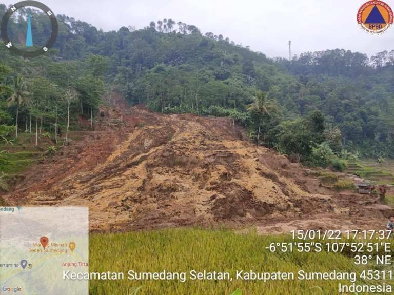 Longsor di Sumedang. /bpbd/