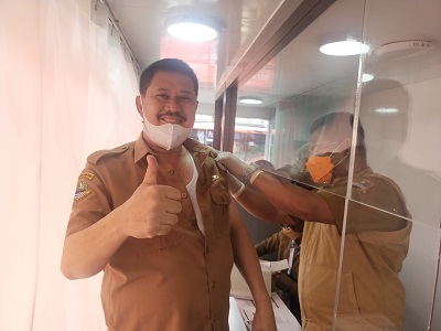 Pemerintah Kabupaten Bandung Barat (KBB) berupaya untuk memaksimalkan pencapaian vaksin dosis tiga atau booster (Foto : heny/dara.co.id)