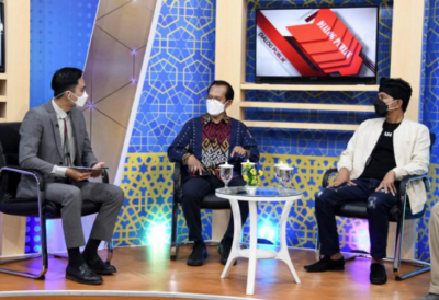 Stafsus Menteri Kominfo Bidang Komunikasi Politik, Philip Gobang dalam Dialog Publik TVRI Bengkulu, yang disiarkan secara langsung dari Bengkulu, Rabu (9/3/2022) (Foto: Kominfo/AYH)