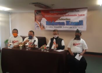 Gerakan Nasional Indonesia Juara deklarasikan dukung Ridwan Kamil maju di Pilpres 2024.(Foto: ist)