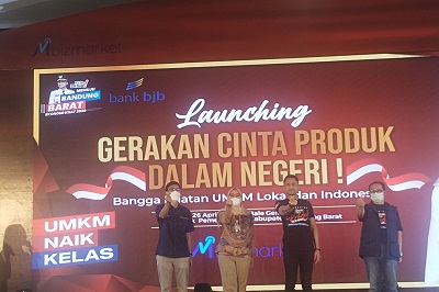 Plt Bupati Bandung Barat, Hengky Kurniawan saat Launching Gerakan Cinta Produk Dalam Negeri (Foto: ist)