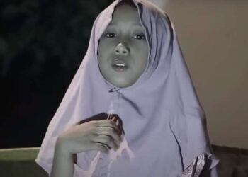Eka Gama Putri, bocah pengamen yang viral nyanyikan lagu Buih Jadi Permadani. (Foto: Dok Istimewa)