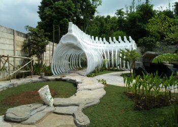 Dino Land Garut di Desa Mekarjaya, Kecamatan Tarogong Kaler, Kabupaten Garut, rencananya mulai dibuka untuk umum pada Juni 2022 mendatang (Foto: Istimewa)