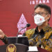 Menkes Budi G. Sadikin memberikan keterangan pers, di Kantor Presiden, Jakarta, Senin (09/05/2022). (Foto: Humas Setkab/Agung)