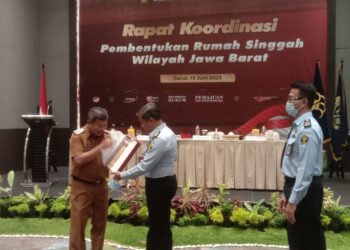 Kegiatan Rakor Pembentukan Rumah Singgah Wilayah Jawa Barat di ballroom Hotel Santika Garut, Senin (13/6/2022).(Foto: andre/dara.co.id)