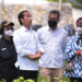 Presiden Jokowi bersama sejumlah pemred dan pejabat meninjau Persemaian Mentawir, di Penajam Paser Utara, Kaltim, Rabu (22/06/2022). (Foto: Humas Setkab/Oji)