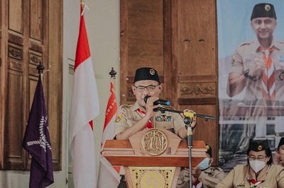 Ketua Harian Kwarda Gerakan Pramuka Jabar, Deni Nurdyana (Foto: heny/dara.co.id)
