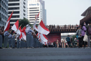 Keren, Warga Jakarta Antusias Saksikan Parade Sambut Bulan Kemerdekaan di Area JPO Phinisi, Apa Saja Acaranya?