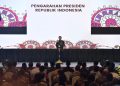 Presiden Jokowi dalam pengarahan kepada seluruh menteri, kepala lembaga, kepala daerah, pimpinan BUMN, pangdam, kapolda, dan kajati, di Jakarta Convention Center (JCC), Kamis (29/09/2022). (Foto: Humas Setkab/Rahmat)