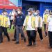 Menteri PUPR Basuki Hadimuljono dan Menpora Zainudin Amali, meninjau Stadion Kanjuruhan , Malang, Jawa Timur, pada Kamis (13/10/2022).  (Foto: Humas Kemenpora)