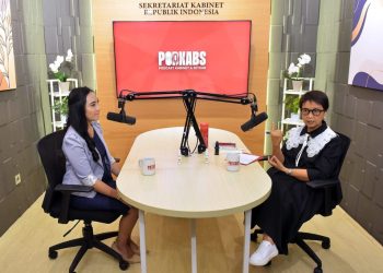 Menlu Retno Marsudi dalam Podkabs Episode 8 Spesial Menuju KTT G20 “Menguak Perjuangan Diplomasi Indonesia” (Foto: Humas Setkab/Agung)