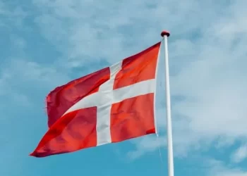 Ilustrasi bendera Denmark.[Unsplash/Markus Winkler]