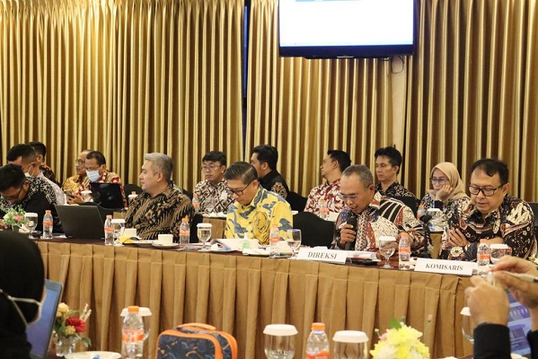 PT Jaswita Jabar menggelar Rapat Umum Pemegang Saham (RUPS) yang digelar di Hotel Grand Preanger, Kota Bandung, Selasa (28/12/2022).(Foto: deram/dara.co.id)