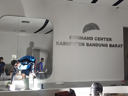  Pembangunan Command Center Bandung Barat  masih dikerjakan CV Tidar Citra Gemilang. (Foto: Ist)