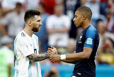 Lionel Messi dan Mbappe (Foto: istimewa)
