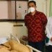 Eks Sekjen PKPI Verry Surya Hendrawan dan Diaz Hendropriyono ketika menjenguk Wakil Presiden ke-6 RI Try Sutrisno di RSPAD Gatot Subroto, Jakarta, Rabu (21/12/2022). (dok. Verry Surya)
