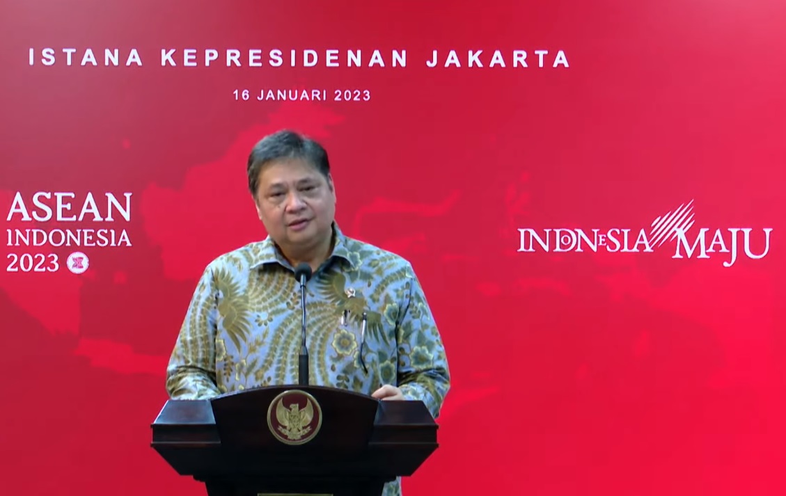 Menko Perekonomian, Airlangga Hartarto
(Foto: Tangkapan Layar Youtube Setpres)