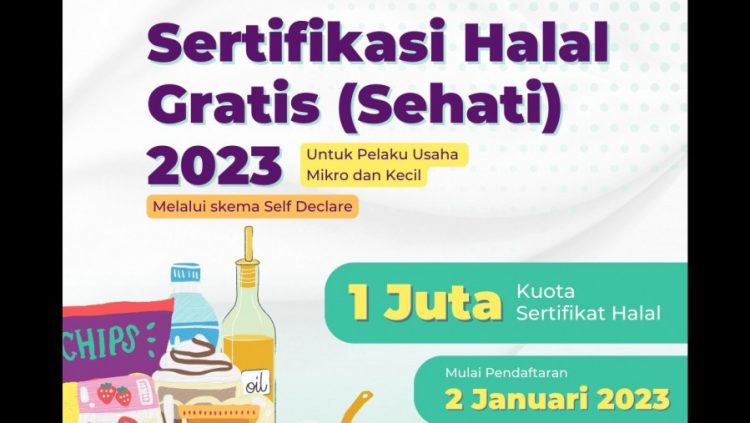 Sertifikasi Halal Gratis (Sehati) 2023 Dibuka (infografis: A'an Yunanto/kemenag)