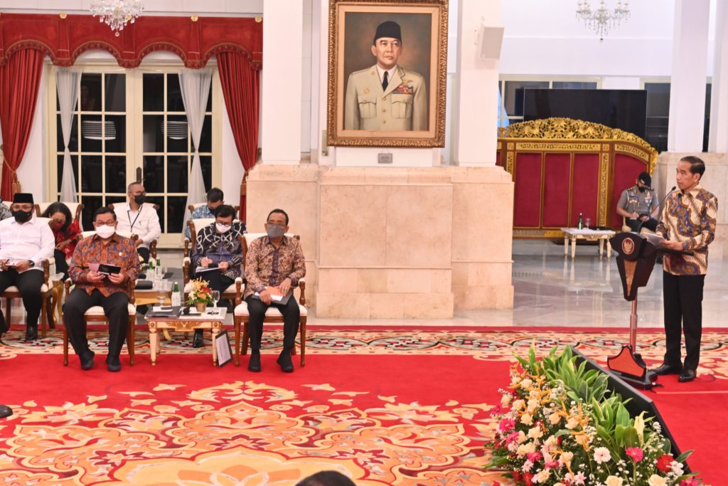 Presiden Jokowi memimpin Sidang Kabinet Paripurna, Senin (16/01/2023), di Istana Negara Jakarta. (Foto: Humas Setkab/Rahmat)Sida
